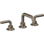 California Faucets Descanso 1.2 GPM Widespread Bathroom Faucet with Pop-Up Drain Assembly and Lever Handles Antique Nickel Flat