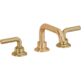 California Faucets Descanso 1.2 GPM Widespread Bathroom Faucet with Pop-Up Drain Assembly and Lever Handles Burnished Brass