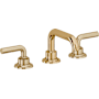 California Faucets Descanso 1.2 GPM Widespread Bathroom Faucet with Pop-Up Drain Assembly and Lever Handles French Gold