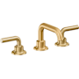 California Faucets Descanso 1.2 GPM Widespread Bathroom Faucet with Pop-Up Drain Assembly and Lever Handles Lifetime Satin Gold