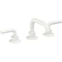 California Faucets Descanso 1.2 GPM Widespread Bathroom Faucet with Pop-Up Drain Assembly and Lever Handles Matte White