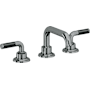 California Faucets Descanso 1.2 GPM Widespread Bathroom Faucet with Pop-Up Drain Assembly and Carbon Fiber Lever Handles Black Nickel