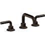 California Faucets Descanso 1.2 GPM Widespread Bathroom Faucet with Pop-Up Drain Assembly and Carbon Fiber Lever Handles Bella Terra Bronze