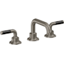 California Faucets Descanso 1.2 GPM Widespread Bathroom Faucet with Pop-Up Drain Assembly and Carbon Fiber Lever Handles Graphite