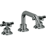 California Faucets Descanso 1.2 GPM Widespread Bathroom Faucet with Pop-Up Drain Assembly and Cross Handles Black Nickel