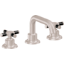 California Faucets Descanso 1.2 GPM Widespread Bathroom Faucet with Pop-Up Drain Assembly and Cross Handles Satin Nickel