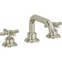California Faucets Descanso 1.2 GPM Widespread Bathroom Faucet with Pop-Up Drain Assembly and Cross Handles Burnished Nickel Uncoated