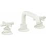 California Faucets Descanso 1.2 GPM Widespread Bathroom Faucet with Pop-Up Drain Assembly and Cross Handles Matte White
