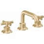 California Faucets Descanso 1.2 GPM Widespread Bathroom Faucet with Pop-Up Drain Assembly and Cross Handles Satin Brass