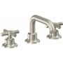 California Faucets Descanso 1.2 GPM Widespread Bathroom Faucet with Pop-Up Drain Assembly and Cross Handles Ultra Stainless Steel