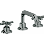 California Faucets Descanso 1.2 GPM Widespread Bathroom Faucet with 1-1/4" ZeroDrain and Cross Handles Black Nickel