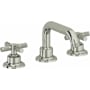 California Faucets Descanso 1.2 GPM Widespread Bathroom Faucet with 1-1/4" ZeroDrain and Cross Handles Polished Nickel