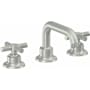 California Faucets Descanso 1.2 GPM Widespread Bathroom Faucet with 1-1/4" ZeroDrain and Cross Handles Satin Chrome