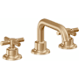 California Faucets Descanso 1.2 GPM Widespread Bathroom Faucet with 1-1/4" Completely Finished ZeroDrain and Cross Handles Satin Bronze