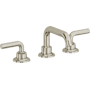 California Faucets Descanso 1.2 GPM Widespread Bathroom Faucet with 1-1/4" ZeroDrain and Lever Handles Burnished Nickel Uncoated