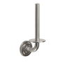 California Faucets Descanso Wall Mounted Vertical Euro Toilet Paper Holder with Knurled Accent Satin Nickel