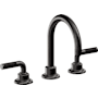 California Faucets Descanso 1.2 GPM Widespread Bathroom Faucet with 1-1/4" Completely Finished ZeroDrain and Lever Handles Matte Black