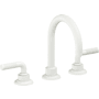 California Faucets Descanso 1.2 GPM Widespread Bathroom Faucet with 1-1/4" Completely Finished ZeroDrain and Lever Handles Matte White