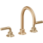 California Faucets Descanso 1.2 GPM Widespread Bathroom Faucet with 1-1/4" Completely Finished ZeroDrain and Lever Handles Satin Bronze