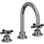 California Faucets Descanso 1.2 GPM Widespread Bathroom Faucet with Pop-Up Drain Assembly and Cross Handles Black Nickel