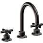 California Faucets Descanso 1.2 GPM Widespread Bathroom Faucet with Pop-Up Drain Assembly and Cross Handles Matte Black