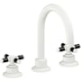 California Faucets Descanso 1.2 GPM Widespread Bathroom Faucet with Pop-Up Drain Assembly and Cross Handles Matte White