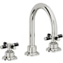 California Faucets Descanso 1.2 GPM Widespread Bathroom Faucet with Pop-Up Drain Assembly and Cross Handles Polished Chrome