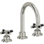 California Faucets Descanso 1.2 GPM Widespread Bathroom Faucet with Pop-Up Drain Assembly and Cross Handles Polished Nickel