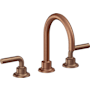 California Faucets Descanso 1.2 GPM Widespread Bathroom Faucet with 1-1/4" Completely Finished ZeroDrain and Lever Handles Antique Copper Flat