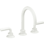 California Faucets Descanso 1.2 GPM Widespread Bathroom Faucet with 1-1/4" Completely Finished ZeroDrain and Lever Handles Matte White