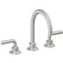California Faucets Descanso 1.2 GPM Widespread Bathroom Faucet with 1-1/4" Completely Finished ZeroDrain and Lever Handles Satin Chrome