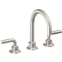 California Faucets Descanso 1.2 GPM Widespread Bathroom Faucet with 1-1/4" Completely Finished ZeroDrain and Lever Handles Ultra Stainless Steel