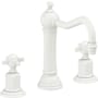 California Faucets Montecito 1.2 GPM Widespread Bathroom Faucet with 1-1/4" ZeroDrain and Cross Handles Matte White