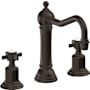 California Faucets Montecito 1.2 GPM Widespread Bathroom Faucet with 1-1/4" ZeroDrain and Cross Handles Oil Rubbed Bronze