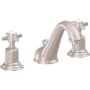 California Faucets Cardiff 1.2 GPM Widespread Bathroom Faucet with Double Handles - Includes Ceramic Disc Valve Satin Nickel