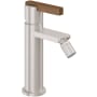 California Faucets San Elijo 5 GPM Single Hole Bidet Faucet with 1 Lever Handle and a Pop-Up Drain Assembly Satin Nickel