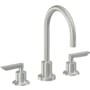 California Faucets Rincon Bay 1.2 GPM Widespread Bathroom Faucet with 1-1/4" Completely Finished ZeroDrain and Lever Handles Satin Chrome