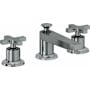 California Faucets Rincon Bay 1.2 GPM Widespread Bathroom Faucet with Pop-Up Drain Assembly and Cross Handles Black Nickel