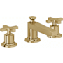 California Faucets Rincon Bay 1.2 GPM Widespread Bathroom Faucet with Pop-Up Drain Assembly and Cross Handles French Gold
