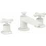 California Faucets Rincon Bay 1.2 GPM Widespread Bathroom Faucet with Pop-Up Drain Assembly and Cross Handles Matte White