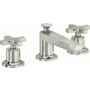 California Faucets Rincon Bay 1.2 GPM Widespread Bathroom Faucet with Pop-Up Drain Assembly and Cross Handles Polished Nickel