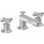 California Faucets Rincon Bay 1.2 GPM Widespread Bathroom Faucet with Pop-Up Drain Assembly and Cross Handles Satin Chrome