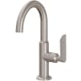 California Faucets Rincon Bay 1.2 GPM Single Hole Bathroom / Bar / Prep Faucet with Low Spout and Lever Handle Satin Nickel