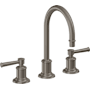 California Faucets Miramar 1.2 GPM Widespread Bathroom Faucet with Double Handles - Includes Ceramic Disc Valve Graphite