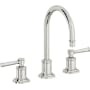 California Faucets Miramar 1.2 GPM Widespread Bathroom Faucet with 2-1/4" Completely Finished ZeroDrain Assembly Polished Chrome