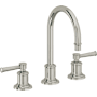 California Faucets Miramar 1.2 GPM Widespread Bathroom Faucet with 2-1/4" Completely Finished ZeroDrain Assembly Polished Nickel
