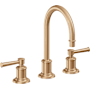 California Faucets Miramar 1.2 GPM Widespread Bathroom Faucet with 2-1/4" Completely Finished ZeroDrain Assembly Satin Bronze