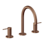 California Faucets D Street 1.2 GPM Widespread Bathroom Faucet Antique Copper Flat