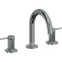 California Faucets D Street 1.2 GPM Widespread Bathroom Faucet with 1-1/4" ZeroDrain and Lever Handles Black Nickel