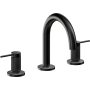 California Faucets D Street 1.2 GPM Widespread Bathroom Faucet with 1-1/4" ZeroDrain and Lever Handles Matte Black